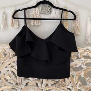 Jay Godfrey Ruffle Crop Top